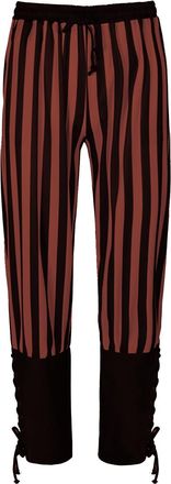 Generic Cargo Trousers for Men Cotton Linen Stretch Loose Fit Retro Medieval Classic Stripe Pants with Adjustable Drawstring Waist Casual Viking Pirate Leggin