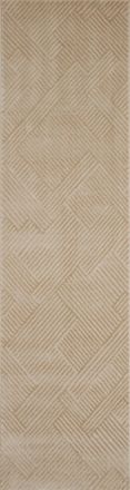 Nazar Rugs Alfombra geom&eacute;trica beige - 80x300