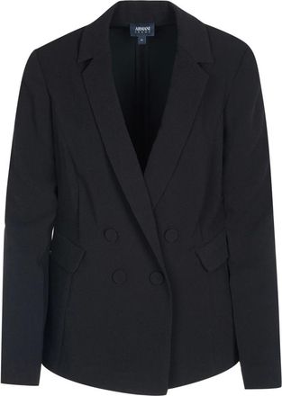 Armani Dubbelrijige Blazer - Dames - Jassen - Zwart - Maat: 2XS Zijde