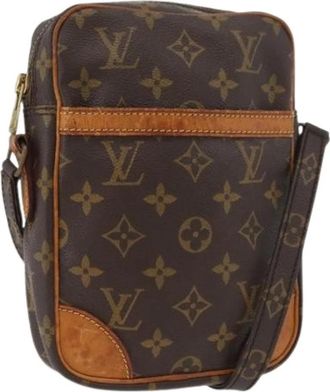 Louis Vuitton Pre-owned Monogram Canvas Schoudertas - Dames - Vintage Schoudertas - Bruin - ONE Size - Leer - Vintage