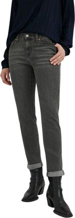Levi's Mid Rise Boyfriend Jeans - Dames - Slim Fit Jeans - Grijs - W26 L30 - Denim - Jeans
