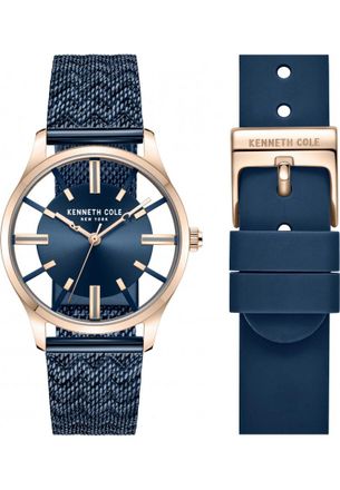 Kenneth Cole Womens KCWLG2236903 Ladies Classic Watch and Strap Gift Set - Rose Gold - One Size
