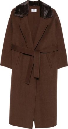 Betta Corradi Cappotto con cintura - Marrone