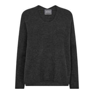 Mos Mosh MOS Mosh, Truien & Vesten, Dames, Grijs, XS, V-hals Gebreide Trui Phantom