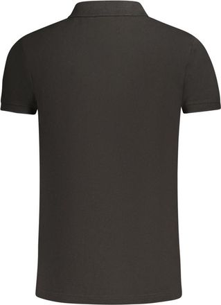 Fila Mens Classic Polo Shirt Short Sleeves - Dark Grey Cotton - Size X-Large