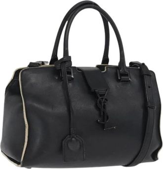 Saint Laurent Pre-owned Handbag - Dames - Vintage Handtas - Zwart - ONE Size - Leer - Vintage