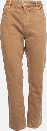 Isabel Marant Etoile Khaki Brown Denim Jeans M Waist