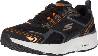 Skechers Mens Go Run Consistent - Performance Running & Walking Shoe Sneaker, Black Orange, 10 UK