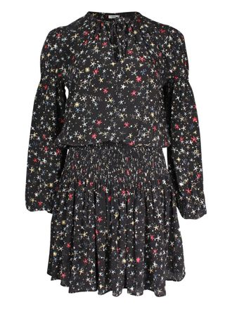 Anine Bing Abito Martha con stampa - Nero