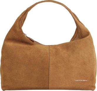 Alexander Smith Chloe Hobo Bag - Dames - Schoudertassen - Bruin - ONE Size - Su&egrave;de - Tassen
