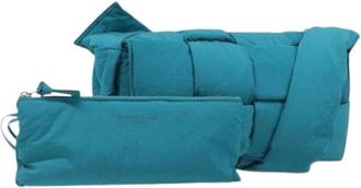 Bottega Veneta Borsa a spalla in nylon Pre-owned - - Pre-owned - Donna - Blu - ONE SIZE