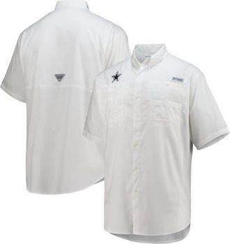 Columbia Mens Columbia White Dallas Cowboys Tamiami Omni-Shade Button-Down Short Sleeve Shirt at Nordstrom, Size X-Large