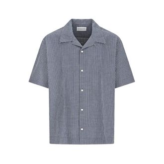 Givenchy Checked Short-Sleeve Shirt - male - Givenchy - Short Sleeve Shirts - Blue - 2XL - Shirts