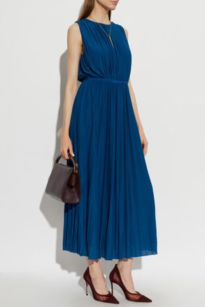 Max Mara Laghi Dress, Womens, Navy Blue