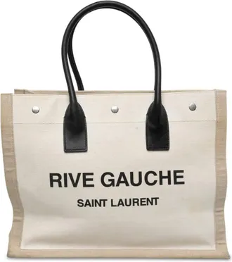 Saint Laurent Pre-owned Saint Laurent Small Canvas Rive Gauche Tote Ladies VMAODTXD2CSY15B1