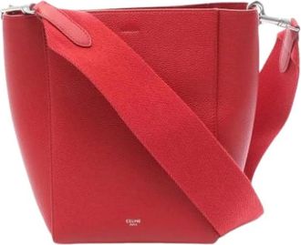 Celine Pre-owned Bucket Bags, female, Red, Size: ONE SIZE Pre-owned Vintage Bucket Bag