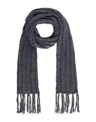 8 by YOOX RIBBED CHUNKY KNIT FRINGED SCARF