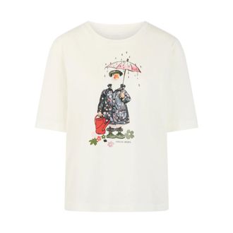 Marc Cain Dames, Tops, Wit, Maat: XS Katoen