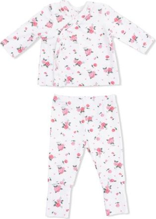 Angel Dear Pink Rosettes Shirt & Pants Set in Pink Cream at Nordstrom, Size Newborn