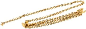 Chanel Pre-owned Chain Link Belt - Dames - Vintage Accessoires - Geel - ONE Size - Vintage