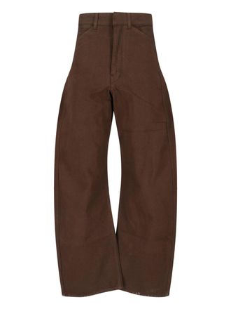 Christophe Lemaire Pantaloni Ampi Arrotondati