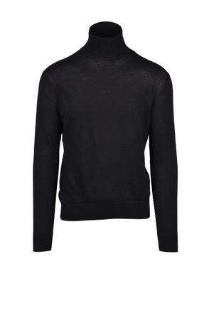 Ballantyne Wool Turtleneck - Black