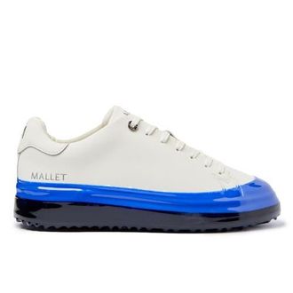 Mallet Footwear Grftr Dip Low-Profile Platform Trainer in White Blue at Nordstrom, Size 10