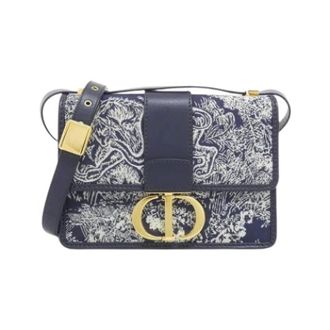 Dior Pre-owned Vintage Canvas Shoulder Bag - Dames - Pre-owned - Blauw - Maat: ONE Size Leer