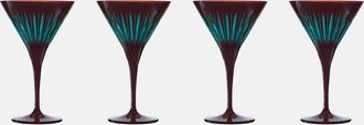 L'OBJET Prism set of 4 martini glasses