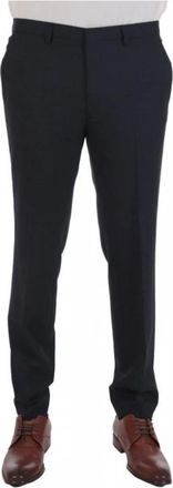 HUGO BOSS Suit Pants Extra Slim Fit Super Flex Hesten 212X - Heren - Nette broeken - Blauw - M - Wol - Broeken