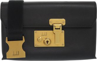 Dunhill Black Leather Shoulder Bag (Pre-Owned)