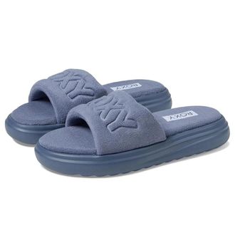 Roxy Gelato Sandals Womens Dark Blue Round Toe Comfort Platform Slide FROG519