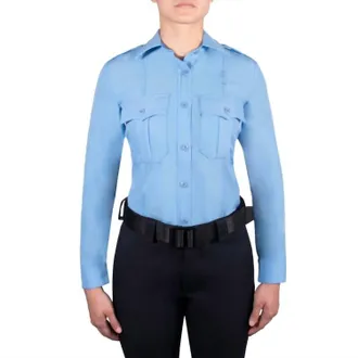 Blauer Womens Long Sleeve Polyester Supershirt In Medium Blue