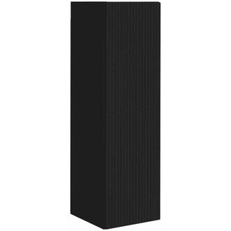 vidaXL Mueble De Tv Montado En La Pared Negro 30 X 31 X 100 Cm Vidaxl