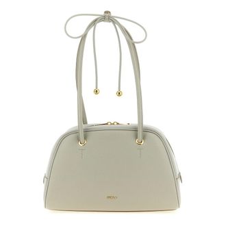 Furla Poppy Dome M - Dames - Handtassen - Grijs - ONE Size - Katoen - Tassen