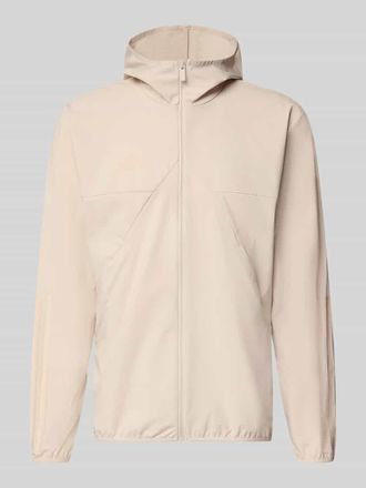 adidas Trainingsjacke mit Kapuze in Beige, Gr&ouml;&szlig;e XXL