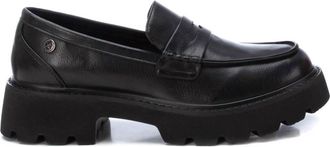 Xti Womens Casual Moccasin Shoes In Black