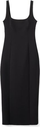 Mango Sleeveless Midi Dress in Black at Nordstrom, Size 10
