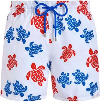 Vilebrequin Ronde des Tortues swim shorts - men - Recycled Polyamide - XXXL - White