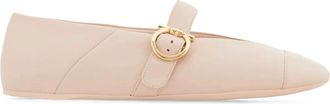 Ferragamo Ballerine con fibbia Gancini - Rosa
