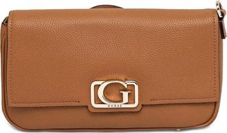 Guess Co Borsa a tracolla con placca logo - Marrone