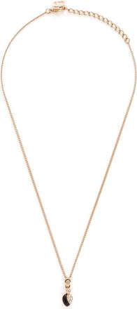 Dior rhinestone-embellished chain necklace - women - Gold Plated - One Size