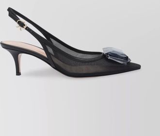 Gianvito Rossi embellished slingback pumps
