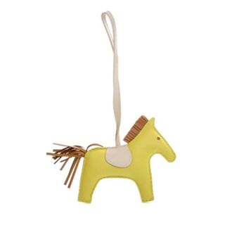 Herm&egrave;s Pre-owned Accessories, female, Yellow, Size: ONE SIZE Pre-owned Leather Key-holder