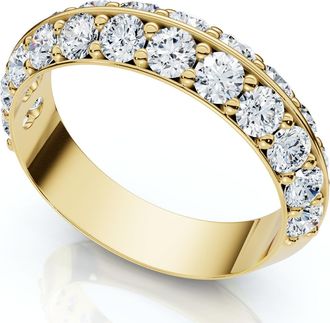 Pompeii3 Certified 1 1/3Ct Diamond Wedding Band 14k Gold or Platinum Lab Grown