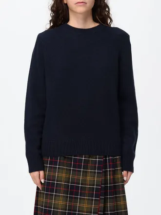 Barbour Maglia girocollo in misto lana e cashmere con bordi a costine
