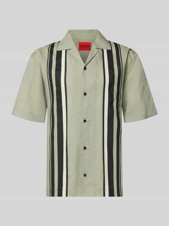 HUGO BOSS Relaxed Fit Freizeithemd aus Leinen-Lyocell-Mix Modell ESPINO in Mint, Gr&ouml;&szlig;e XXL