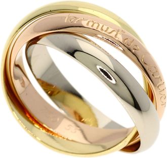 Cartier Yellow Gold (18K) Pink Gold (18K) White Gold (18K) Band Ring (Pre-Owned)