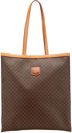 Celine 2011 Macadam Coated Canvas tote bag - Brown