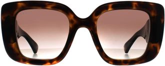 Gucci Square Womens Havana Brown Gradient GG1975S - One Size